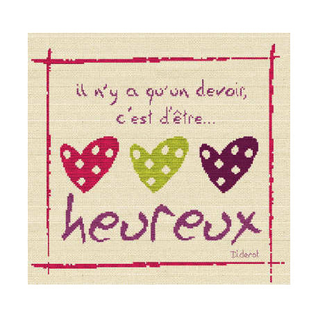 LiliPoints, Grille Bonheur - Etre heureux (BN001)