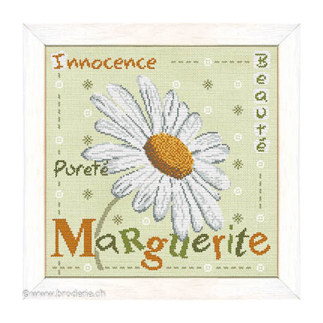 LiliPoints, Grille Côté jardin - Marguerite (J004)