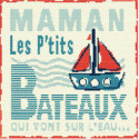 LiliPoints, Grille Enfant - Maman les petits bateux (E012)