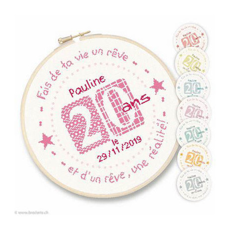 LiliPoints, Grille Fête - 20 ans (F011)