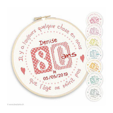 LiliPoints, Grille Fête - 80 ans (F017)