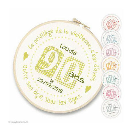 LiliPoints, Grille Fête - 90 ans (F018)