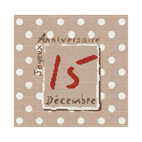 LiliPoints, Grille Fête - anniversaire à pois (F003)