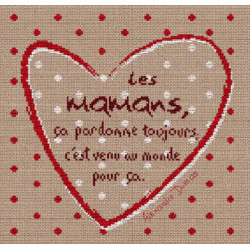 LiliPoints, Grille Fête - fête de mères rouge (F002)