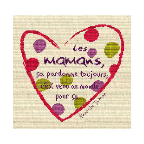 LiliPoints, Grille Fête - fête de mères vif (F001)