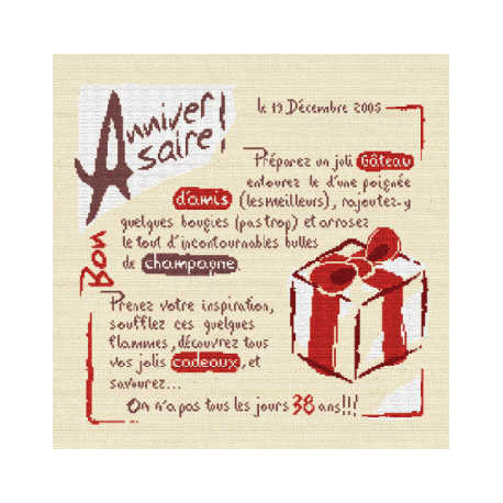 LiliPoints, Grille Fête - la recette de l'anniversaire (F008)