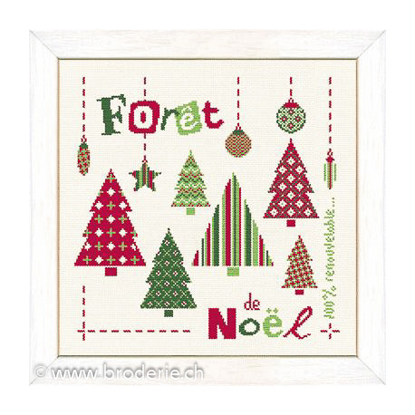 LiliPoints, Grille Forêt de Noël (N029)