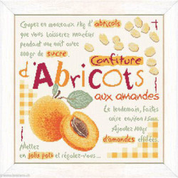 LiliPoints, Grille Gourmandise - Confiture aux abricots (G028)