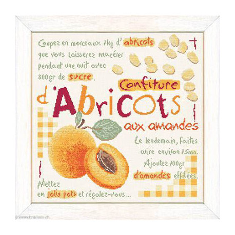 LiliPoints, Grille Gourmandise - Confiture aux abricots (G028)
