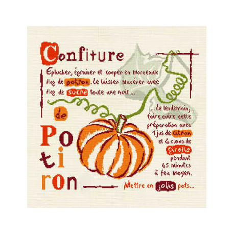 LiliPoints, Grille Gourmandise - Confiture de potiron (G001)