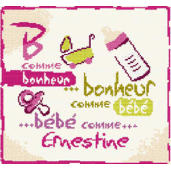 LiliPoints, Grille Naissance - B comme bonheur (B001)
