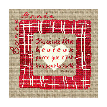 LiliPoints, Grille Noël carré rouge (R003)