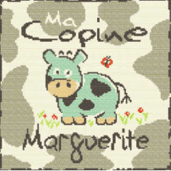 LiliPoints, Grille Enfant - ma copine Marguerite (E001)