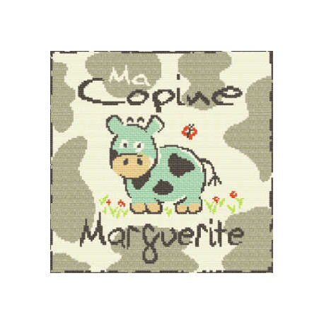 LiliPoints, Grille Enfant - ma copine Marguerite (E001)