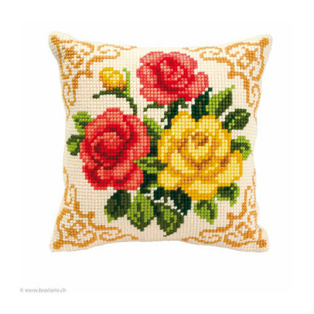 Vervaco, kit coussin Fleurs (PN0008575)