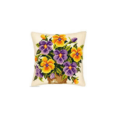 Vervaco, kit coussin Pensées (PN0008547)