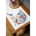 Vervaco, kit facile chemin de table oiseaux en hiver (PN0158341)