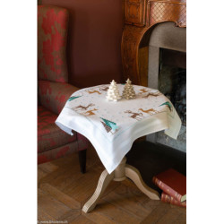 Vervaco, kit imprimé nappe cerfs et sapins (PN0154987)