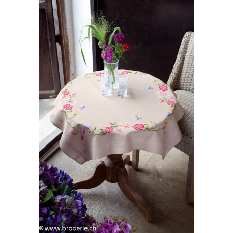 Vervaco, kit imprimé nappe fleurs (PN0021750)