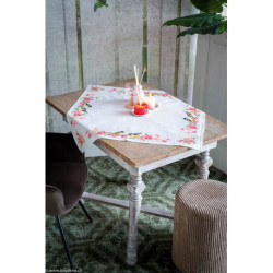 Vervaco, kit nappe Mésanges et fleurs (PN0164365)