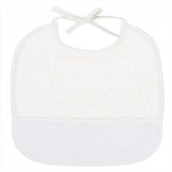 DMC, Bavoir 3 mois éponge blanc (DMC-RS1425)