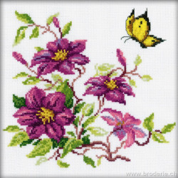 RTO, kit clématites roses et papillon (RTOM145)