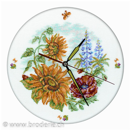 RTO, kit Horloge tournesols et coquelicot (RTOM40007)