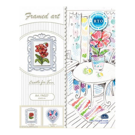 RTO, kit miniature avec cadre, Fleurs (RTOFA027)