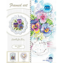 RTO, kit miniature avec cadre, Pensées (RTOFA031)