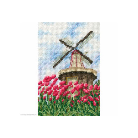 RTO, kit Moulin à vent blanc et tulipes (RTOC284)
