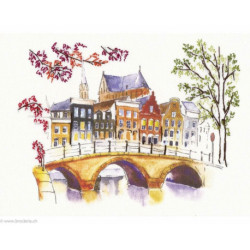 RTO, kit Paint by Threads - pont et maisons (RTODT-M011)