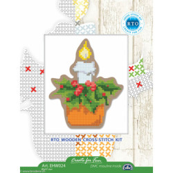 RTO, kit sur bois perforé déco - magnet bougie (RTOEHW024)