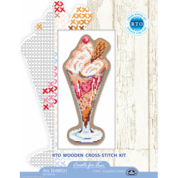 RTO, kit sur bois perforé déco - magnet glace (RTOEHW031)