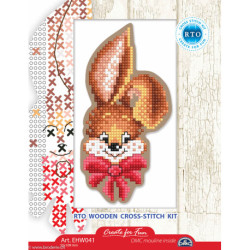 RTO, kit sur bois perforé déco - magnet lapine (RTOEHW041)