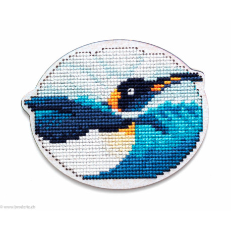 RTO, kit sur bois perforé déco - magnet oiseau (RTOEHW051)