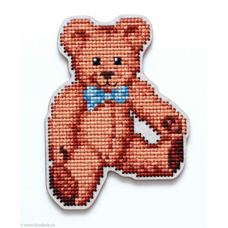 RTO, kit sur bois perforé déco - magnet ours (RTOEHW047)
