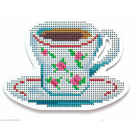 RTO, kit sur bois perforé déco - magnet Tasse (RTOEHW028)