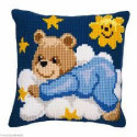 Vervaco, kit coussin Ours bleu sur un nuage (PN0008573)