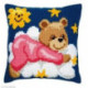 Vervaco, kit coussin Ours rose sur un nuage (PN0008574)