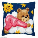 Vervaco, kit coussin Ours rose sur un nuage (PN0008574)