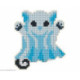 Collection d'Art, kit diamant magnet chat fantôme (CADCM015)
