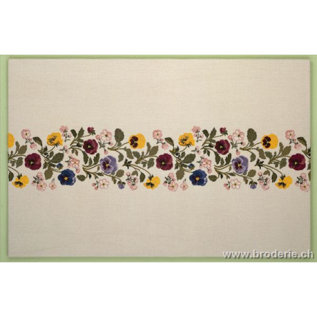 Eva Rosenstand, kit Nappe Pensées et fleurs et pommiers (EV12-4293)