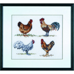 Permin, kit Poules et coqs (PE12-6422)