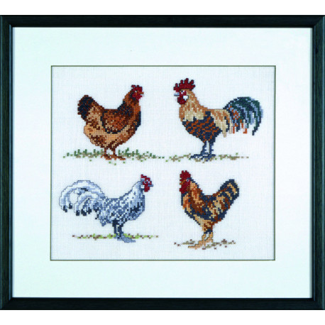 Permin, kit Poules et coqs (PE12-6422)