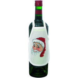 Permin, kit 4 tabliers pour bouteille de vin Père-Noël (PE78-0518)
