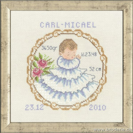 Permin, kit baptème Carl-Micael (PE12-9962)