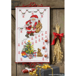 Permin, kit Calendrier de l' Avent Père-Noël et cadeaux (PE34-1231)