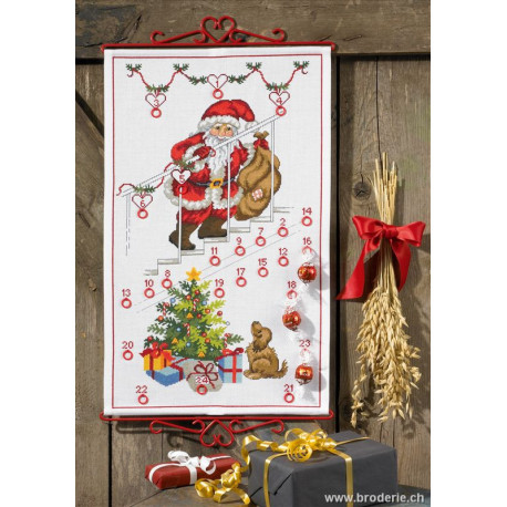 Permin, kit Calendrier de l' Avent Père-Noël et cadeaux (PE34-1231)