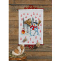 Permin, Kit calendrier de l'Avent - Bonhomme de neige et cheval (PE34-9223)
