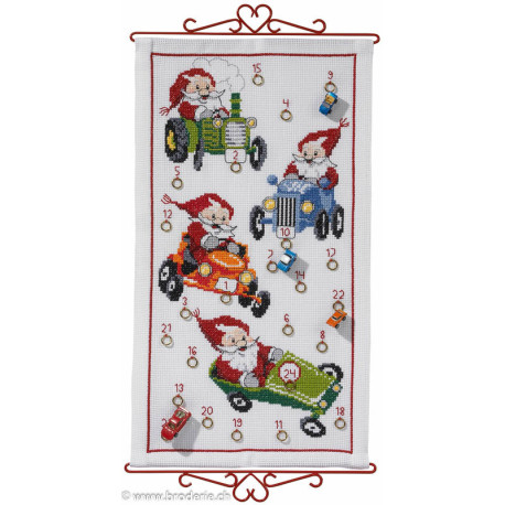 Permin, kit calendrier de l'Avent Lutins (PE34-2622)